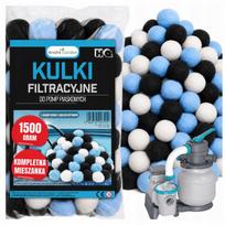 Baseino filtro rutuliukai, 1,5 kg, sidabro jonai, aktyvuota anglis