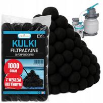 Baseino filtro kamuoliukai su aktyvuota anglimi, 1 kg