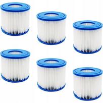 Atsarginiai filtrai, 6 vnt., tinka Bestway, Lay-Z-Spa, Coleman SaluSpa 90352E, 58323