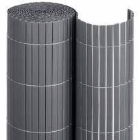 Dvipusis PVC balkono kilimėlis, 100x500 cm, pilkas