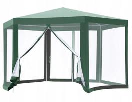 Sodo pavėsinė su tinkleliu nuo uodų, 4x4 m, GARDEN