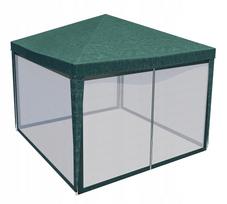 Sodo pavėsinė 3x3 m su tinkleliu nuo uodų