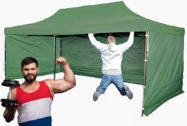 Sodo paviljonas PREMIUM POWER, 3x6 m, 50 kg, išskleidžiamas