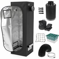Augalų auginimo palapinė 60x60x180 cm su filtru ir priedais, 1680D GrowBox