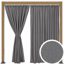 Lauko terasa užuolaida GARDEN T 155x220 pilka