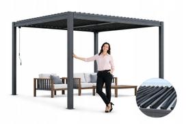 Pergola aliumininė pavėsinė Corciano 3x3 su stumdomu stogu