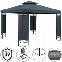 Sodo paviljonas 3x3x2,6 m, antracito spalvos