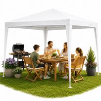 Sodo pavėsinė 3x3 m baltos spalvos Saska Garden