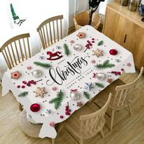 Fashion Border kalėdinis audinys staltiesė Kalėdinė gėlių apvado spauda Antifouling staltiesė stačiakampis stalo dekoravimas 40x70cm15x27inch