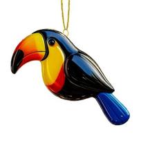 Lydyto stiklo paukščių ornamentas Akrilinis kolibris Pelėda Mėlynoji kėkštė Tulžys Čikadė Kalėdinis ornamentas eglutės dekoravimui 8cm F
