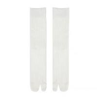 Combed Cotton Split Toe Woman Socks Solid Color Simple Comfortable Soft Two-Toed Japanese Harajuku Women's Tabi Sox Size 35-40 balta