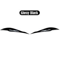 1 pora priekinio žibinto antakių dangtelio BMW F30 2013-2018 m. Blizgus ABS priekinio žibinto antakio dangtelio apdailos lipdukas Anglies pluoštas Glossy Black