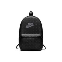 Nike Heritage Sporto Tendencija Taškuotas Raštas Spausdintas Poliesterio Kuprinė Unisex Kuprinės Juoda Pilka BA5761-011 Black Gray