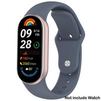 Silicone Strap for Xiaomi MiBand 10 9 8 Soft Sports Bracelet for Xiaomi Band 10/9/8 WristBand Women Men SmartWatch Accessories For MiBand 10 9 8 mėlyna