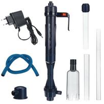 3W Akvariumo Elektrinis Žvyro Valytuvas Vandens Keitimo Siurblys Valymo Įrankiai Vandens Keitiklis Sifonas Žuvų Bakui Vandens Filtras Siurblys EU Plug juoda