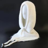 Winter New Fluffy Balaclava Hat Scarf for Women Knitted Hooded Caps Outdoor Warm Skiing Hat One-Piece Neck Collar Beanies Hats balta