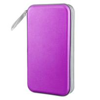 Storage CD Case Holder Hard Plastic CD Case Wallet CD storage box DVD Case  CD/DVD Album violetinė