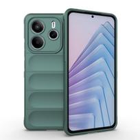Shockproof Case For Redmi Note 14 13 Pro 4G 5G Phone Cover For Redmi Note 14 13 Pro Plus + Note 14 4G 5G Liquid Silicon Coque Redmi Note 14 Pro+ tamsiai žalia spalva