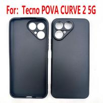 For Tecno Pova Curve 2 5G Soft TPU Phone Case for Tecno Pova Curve2 Matte Frosted Black Clear Shell Silicone Protective Cover For Tecno Pova Curve2 5G juoda