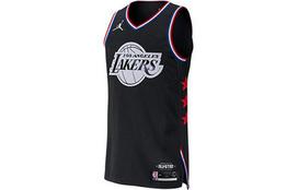 Jordan Basketball Jersey NBA Los Angeles Lakers AU 2019 All Star, LeBron James No. 23 Jersey Men's Black AQ7288-017 S
