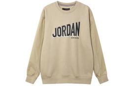 Jordan Flight MVP Letter Logo Print Thickened And Fleece Lined Athleisure Crew Neck Sweatshirt Men's Desert Yellow DV7589-277 L