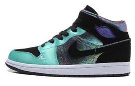 Jordan 1 Mid Atomic Teal Ultraviolet GS 555112-309 36.5