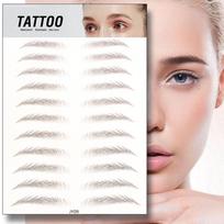 lipdukai Vandens pagrindo ilgalaikių antakių tatuiruotės lipdukas 6D plaukelius primenantys antakiai netikri antakiai autentiški JY09 white