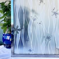 3D Matte Window Film Privacy Self Adhesive Frosted Vinyl Glass Film Stained Window Sticker Decorative Window Clings for Home 30 cmx200cm