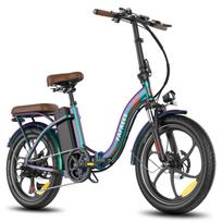 Fafrees F20+ Pro Folding Electric Bike, 250W Motor, 36V 22.5Ah Battery, 20*3.0 inch Tires tamsiai mėlyna spalva