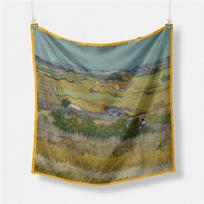 Van gogh Oil Painting Silk Scarf Fashion Women Scarf 53cm Square Scarves Head Scarf Neck Tie Band Professional Neckerchief