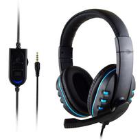Laidinės žaidimų ausinės Žaidimų ausinės Žaidimų ausinės su mikrofonu PS4 Play Station 4 X Box One PC Žemi dažniai Stereo PC Ausinės mėlyna