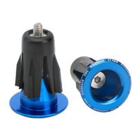 2 Pcs Bike Bar End Cap Bicycles Handlebar Plug Road Bike Expanding Locking Bar End Cap Bike Bar Plug Cycling Supplies mėlyna