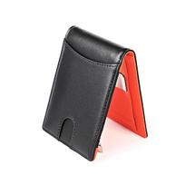 Genuine Leather Slim Men Wallet RFID Blocking Minimalist USD Money Clip Ultra Thin Billfold Credit Card Holder For Men Daily Use
