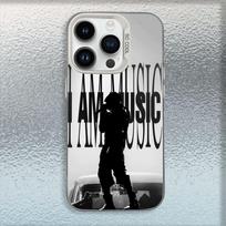 I AM MUSIC Playboi C-Carti Phone Case For iPhone 16,15,14,13,12,11,Mini,Pro,MAX White Matte Shockproof Cover iPhone14 white