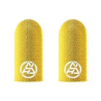 2PCS Anti Slip Gaming Finger Sleeves Silver Fiber High Sensitivity Fingertip Cover For Better Responsiveness geltona