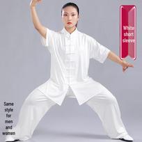 Qianyiyang pieno šilko Tai Chi kostiumas M white