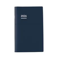 KOKUYO Jibun Techo Biz Planner 2026 Monthly A5 Slim Matte Navy December Ni-JB1DB-26 (Starts 2025) gray