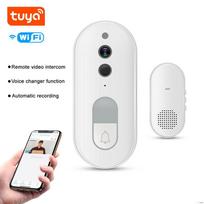 LEDEAST DB400A Smart Video Doorbell WiF Doorbell Camera Wall Switch Surface Installation for Home Security (White,130*56*35mm&Universal Standard) balta