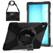 Protective Case For Samsung Galaxy Tab S10 FE Plus 13.1  S11U 14.6  A9/A11 8.7  Plus 11 Tablet Case Kickstand Hand Shoulder Strap 360 Rotation Cover For Tab A9 8.7" juoda