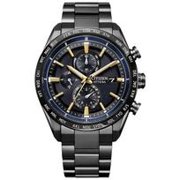 CITIZEN ATTESA AT8289-67E JAXA riboto leidimo, HTV-X vaizdinis modelis, verslo chronografas, Eco-Drive radijo bangomis maitinamas saulės energija