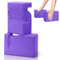 Yes4All Joga blokeliai Blokelių priedai Patogus riešo atramos įrenginys Unisex EVA putplasčio blokeliai Sukibimo stiprinimas Subalansuotas sportui ir mankštai Atremiantis purple