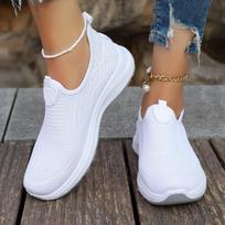 New Temu Women's Shoes Comfortable Flying Mom Shoes Comfortable Women's Single Shoes 36
