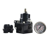 WLR RACING - AN8 aukšto slėgio kuro reguliatorius su - 8AN 8/8/6 Kuro slėgio reguliatorius su manometru WLR7855 One Size