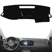 For Skoda Karoq 2017 2018      Car Styling Accessories Dashboard Cover Mat Pad Inner Dashmat Sunshade Carpet Black(Black Edge)