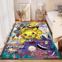 15 Sizes Pokémon Eevee Clan Printing Carpet for Living Room Bedroom Kid's Room Home Decor Area Rug Sofa Cloakroom Mat 40x60cm (16x24in)
