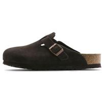 Birkenstock Boston Soft Footbed Suede Mocha Unisex Sandals Brown 0660463 37