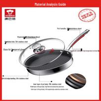 Kambach 316L Stainless Steel Honeycomb Non-stick Frying Pan