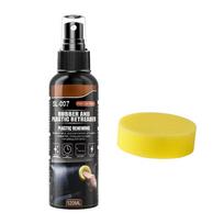 Car Interior Plastic Restorer Spray 120ml – Instant Dashboard & Trim Renewal, UV Protection, Non-Greasy Rubber Reviver 120ML