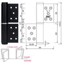 Customized 30 KG Soft Self-Closing Hydraulic Aluminum Door Closer Hinge Adjustable 3-Year Warranty 3mm Thickness 600,000 Doors juoda