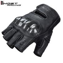 GHOST RACING Motorcycle Gloves Half-Finger Men Women Summer Cycling Protective Gear Safety Outdoor Off-Road Medium juoda